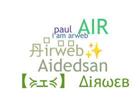Smeknamn - airweb