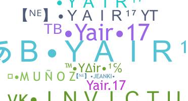 Smeknamn - yair17