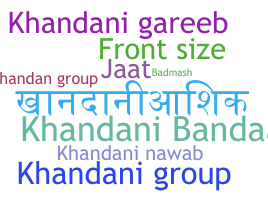 Smeknamn - Khandani