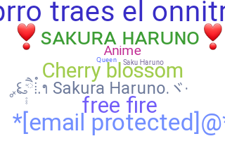 Smeknamn - SakuraHaruno