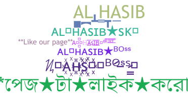 Smeknamn - AlHasib