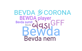 Smeknamn - BEVDA