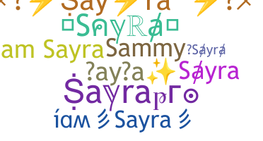 Smeknamn - Sayra