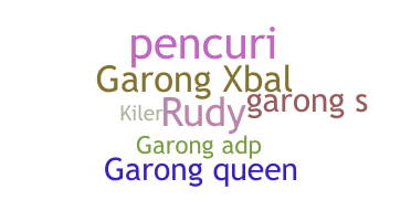 Smeknamn - Garong