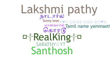 Smeknamn - Tamilname