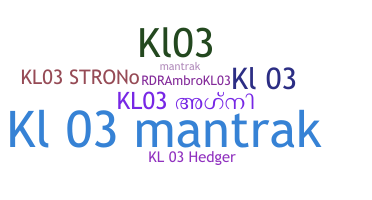 Smeknamn - KL03