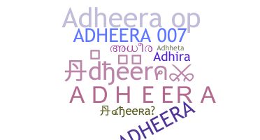Smeknamn - adheera