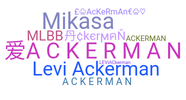 Smeknamn - Ackerman