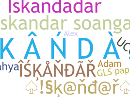 Smeknamn - Iskandar