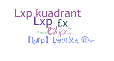Smeknamn - LXP