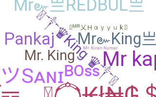 Smeknamn - mr.king