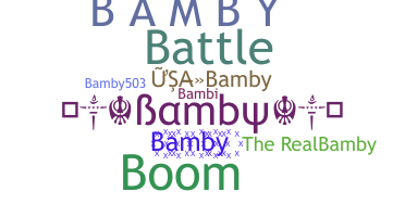 Smeknamn - Bamby