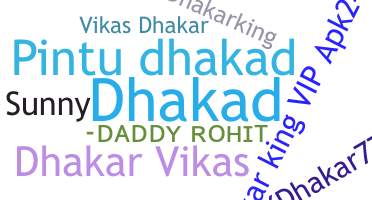 Smeknamn - Dhakar