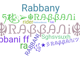 Smeknamn - Rabbani