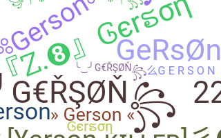 Smeknamn - Gerson