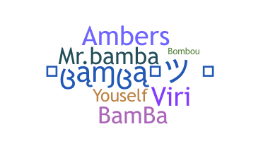 Smeknamn - Bamba