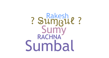 Smeknamn - Sumbul