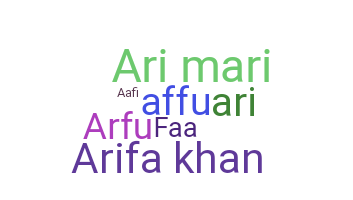 Smeknamn - Arifa