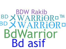 Smeknamn - BDwarrior