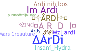 Smeknamn - Ardi