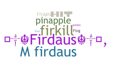 Smeknamn - Firdaus