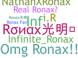 Smeknamn - ronax