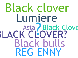 Smeknamn - BlackClover