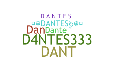 Smeknamn - Dantes