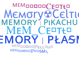 Smeknamn - MemoryClan