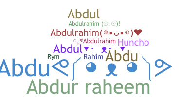 Smeknamn - Abdulrahim