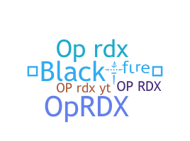 Smeknamn - OPRDX