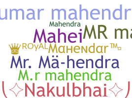 Smeknamn - MRmahendra