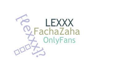 Smeknamn - lexxx