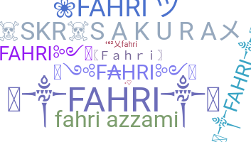 Smeknamn - Fahri