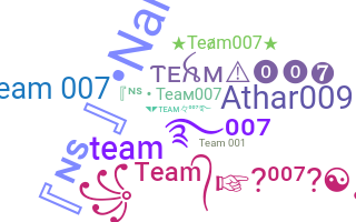 Smeknamn - Team007