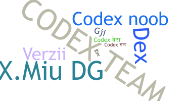 Smeknamn - Codex
