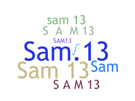 Smeknamn - Sam13