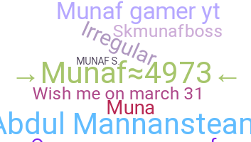 Smeknamn - Munaf