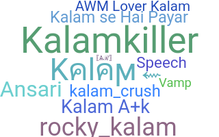 Smeknamn - Kalam