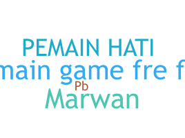 Smeknamn - Pemain