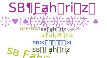 Smeknamn - Fahriz