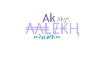 Smeknamn - Aalekh