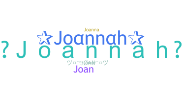 Smeknamn - Joannah