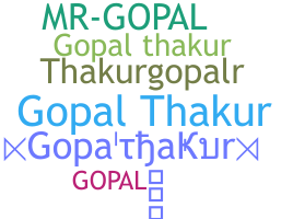 Smeknamn - Gopalthakur