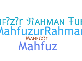 Smeknamn - Mahfuzur