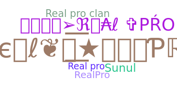Smeknamn - Realpro