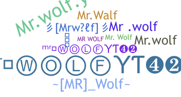 Smeknamn - Mrwolf