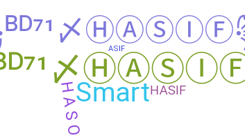 Smeknamn - Hasif