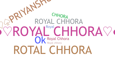Smeknamn - Royalchhora