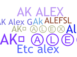 Smeknamn - Akalex